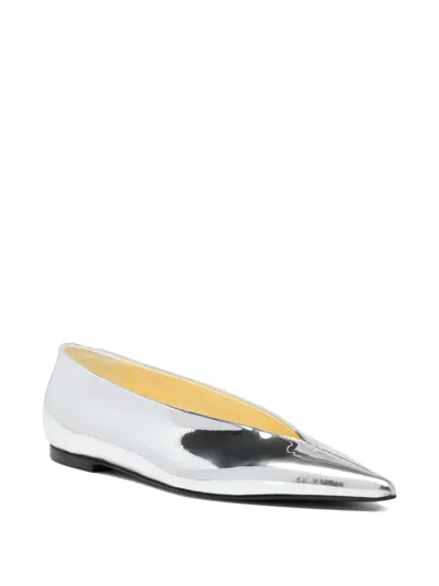 Proenza Schouler Slash Pointed-toe Flat Pumps In Multi
