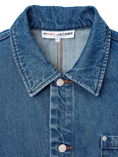 Marc Jacobs Embroidered-patch Denim Jacket In Blue
