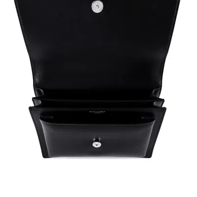 Saint Laurent Sunset Shoulder Bag In Black
