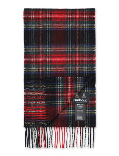 Barbour Tartan Wool And Cashmere Scarf In Multi