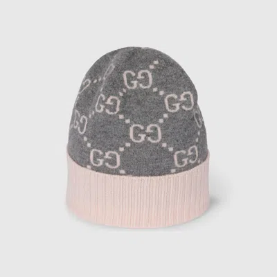 Gucci Stylish Hat With Ribbed Trim And Turn-up Brim In Gray