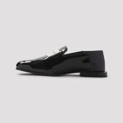 Givenchy Glossy Round Toe Loafers In Black