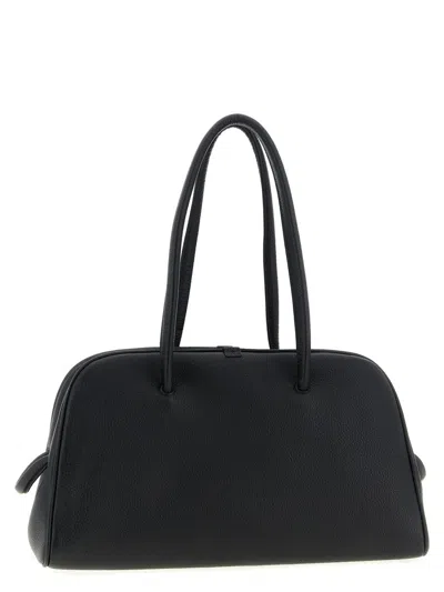 Jacquemus Le Petit Turismo Grain Leather Bag In Black