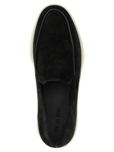 Fear Of God Suede Loafers With Rubber Sole And Round Toe In Black