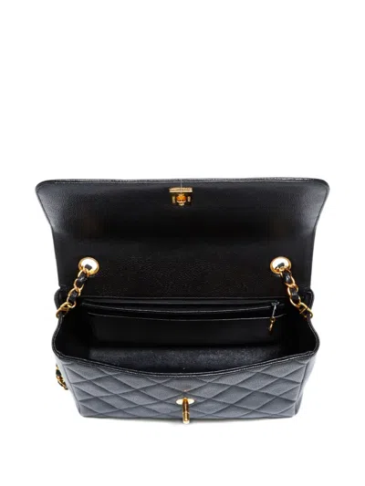 Pre-owned Chanel 1996-1997 Matelassé Square Shoulder Bag In Black