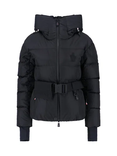 Moncler Grenoble Bouquetin Hooded Down Puffer Jacket In Black