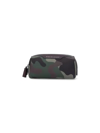 Anya Hindmarch "camouflage" Mini Pouch In Green