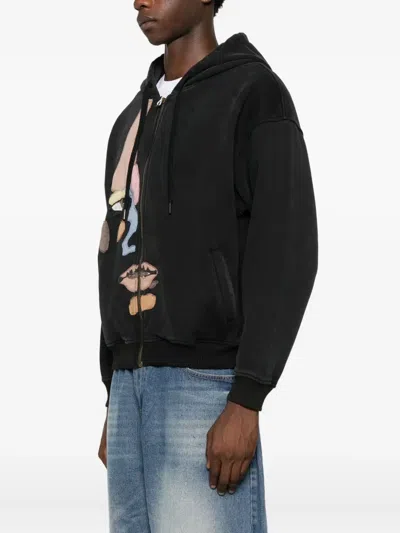 Kidsuper Side Eye Face Hoodie In Black