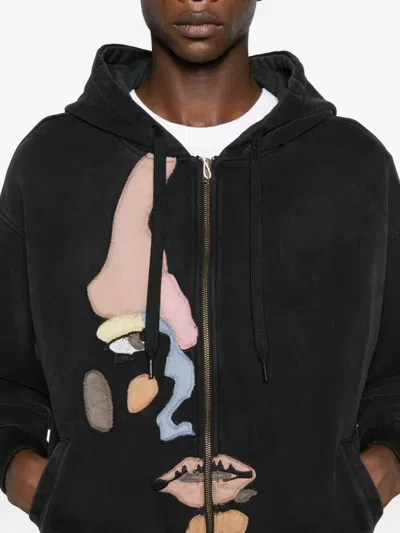 Kidsuper Side Eye Face Hoodie In Black