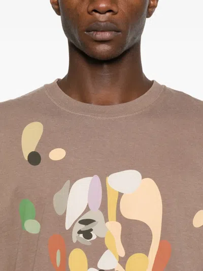 Kidsuper Face-print T-shirt In Brown