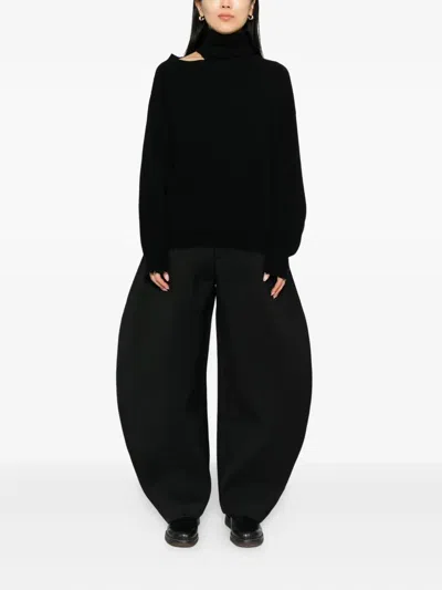 Uma Wang Button Casual Pants In Black