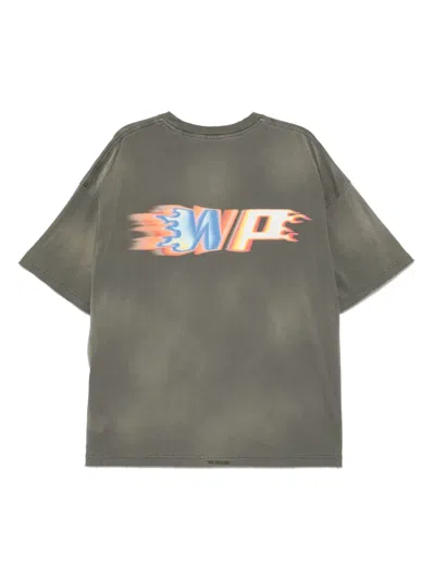 We11 Done Graphic-printed T-shirt In Gray