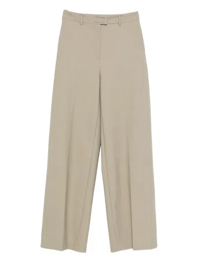 Patrizia Pepe Belt Loops Casual Pants In Neutral