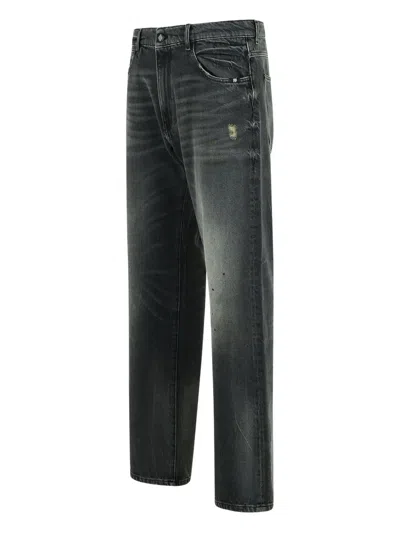 Amish James Distressed Regular Jeans In Black