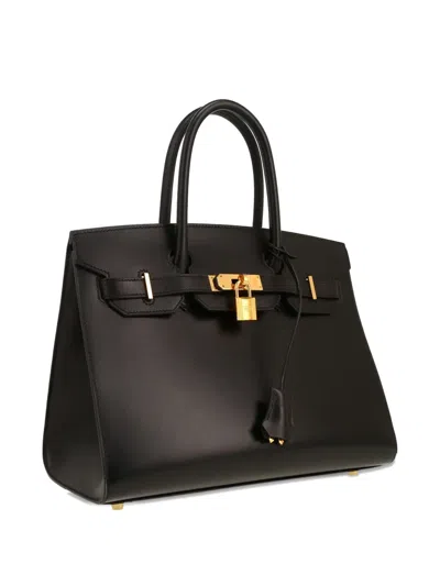 Pre-owned Hermes 2022 Birkin 30 Leather Handbag In Black