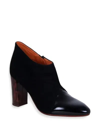 Chie Mihara 75mm Etika Tortoise Heel Boots In Black