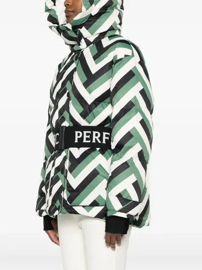 Perfect Moment Cortina Down Parka Jacket Xl In Green