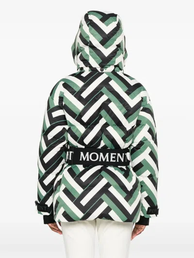 Perfect Moment Cortina Down Parka Jacket Xl In Green