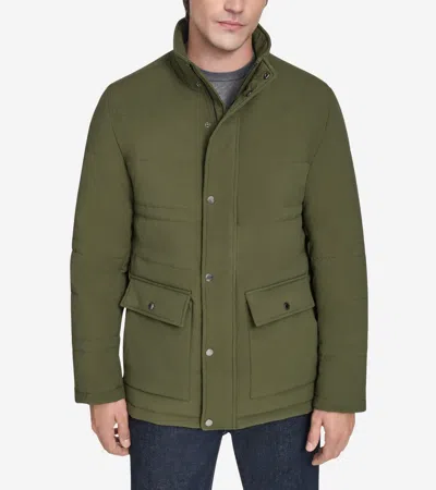Cole Haan Men's Stretch Quilted Jacket - Green Size Xxl In Green