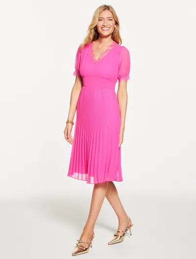 Talbots Plus Petite - Fit & Flare Soft Dress - Violet Rose - 20  In Pink