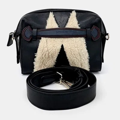 Pre-owned Moncler Black Leather Crossbody Bag