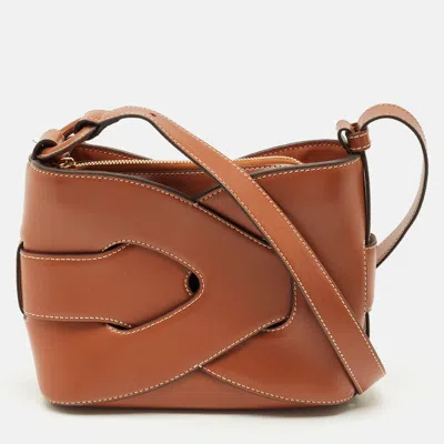 Pre-owned Polene Brown Leather Nodde Shoulder Bag