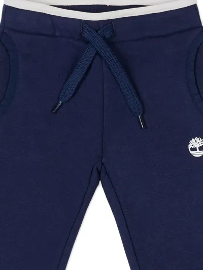 Timberland Drawstring Logo Trousers In Blue