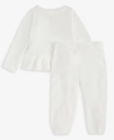 First Impressions Baby Girls Chenille Top & Pants, 2 Piece Set, Macy's Exclusive In White