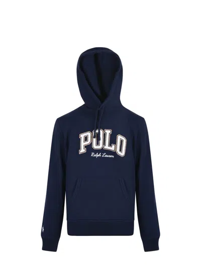 Polo Ralph Lauren Hoodie With Logo In Blue