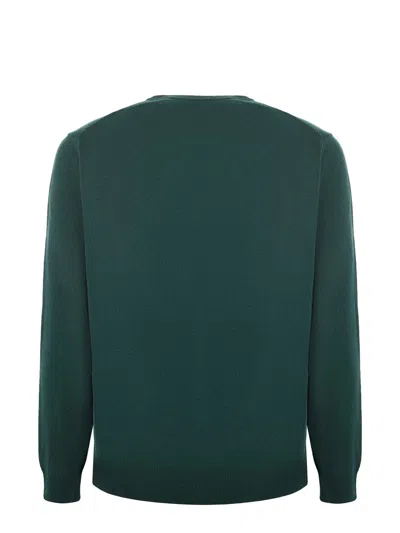 Mc2 Saint Barth Its Wine O Clock Wool And Cashmere Blend Sweater In Green