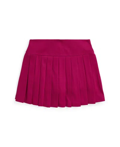 Polo Ralph Lauren Pleated Ponte Skort In Pink