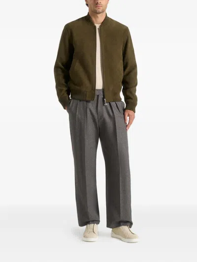 Manière De Voir Arsène Bomber Jacket In Green