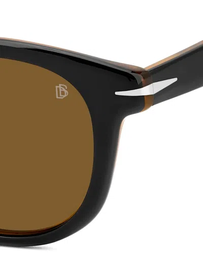 Eyewear By David Beckham Round-frame Sunglasses In Brown