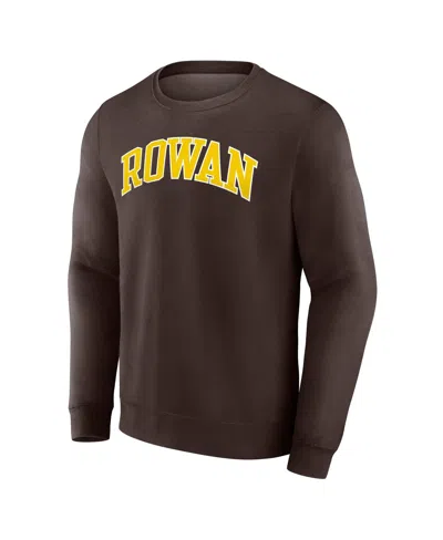Fanatics Men's Brown Rowan Profs Short Name Pullover Sweatshirt In Brown