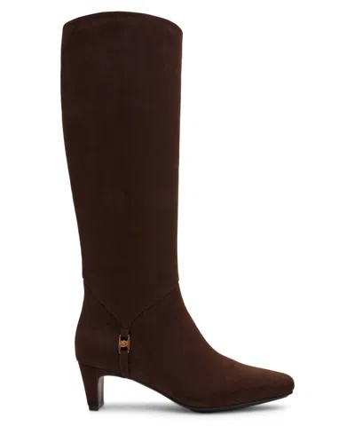 Anne Klein Women's Iverson Knee High Boots In Brown