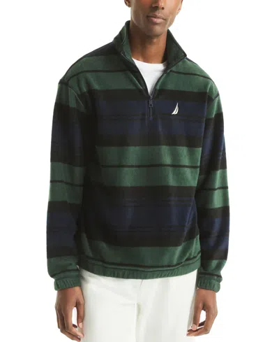 Nautica Men's Allover Striped Pullover Sweater In Green
