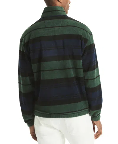 Nautica Men's Allover Striped Pullover Sweater In Green