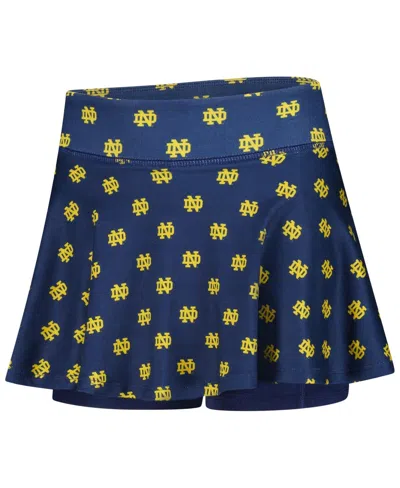 Zoozatz Big Girls Navy Notre Dame Fighting Irish All-over Print Tennis Skort In Blue