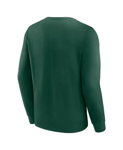 Fanatics Men's Green Minnesota Wild Focus Fleece Pullover Sweatshirt In Green