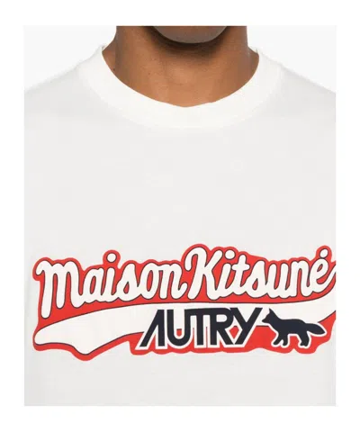Autry Logo Printed T-shirt In White