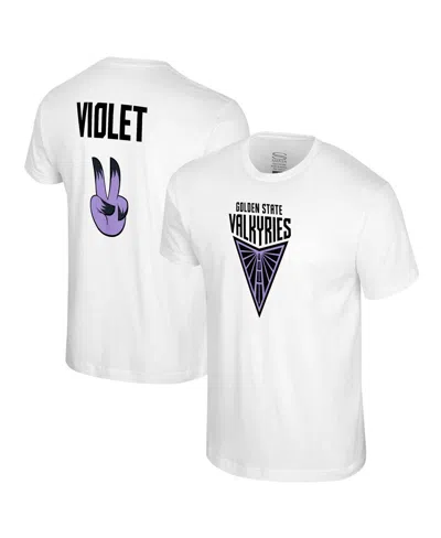 Stadium Essentials Men's And Women's White Golden State Valkyries Mascot Name Number T-shirt In White