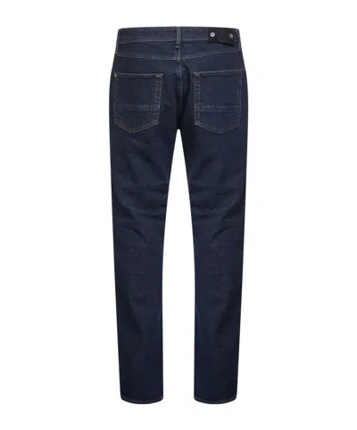 Stone Island Regular-straight-fit Five-pocket Jeans With Rinsed Finish In Blue