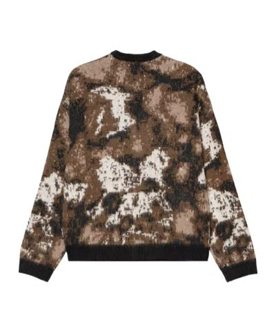 Carhartt Cardigan Merton Wild Dog Jacquard In Brown