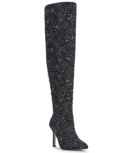 Jessica Simpson Earon Pointed Toe Over The Knee Boot In Multi