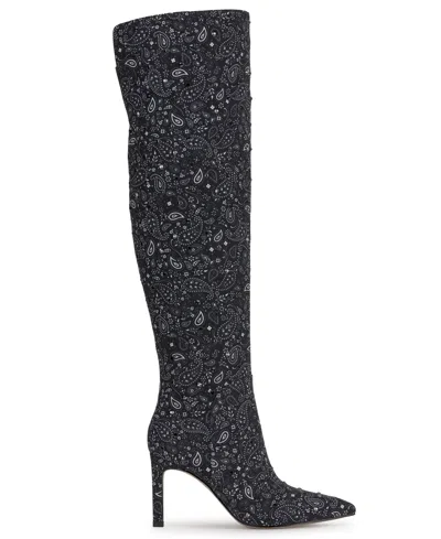 Jessica Simpson Earon Pointed Toe Over The Knee Boot In Multi