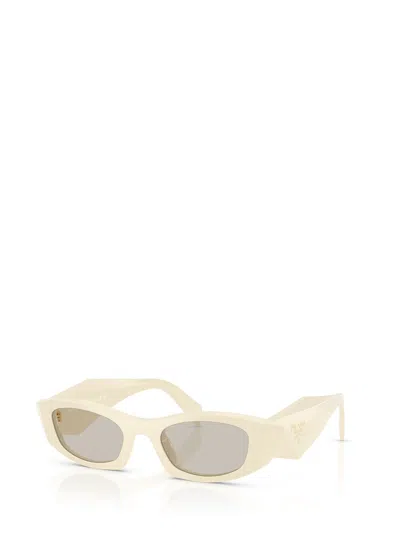Prada 0pr B16s Angular Cat-eye Sunglasses In Neutral