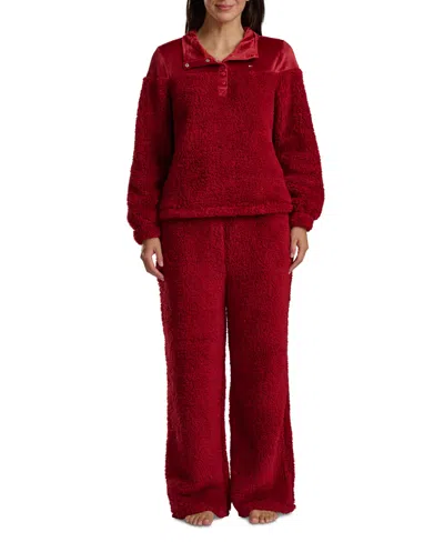 Tommy Hilfiger Women's 2-piece Long Sleeves Top And High Waist Pants Set In Black