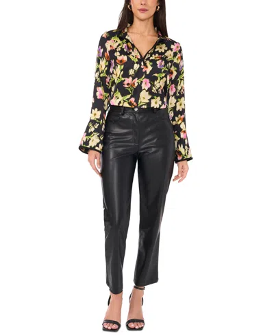 Vince Camuto Floral Print Blouse In Multi