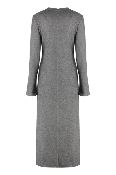 Weekend Max Mara Deans Dress In Viscose In Gray