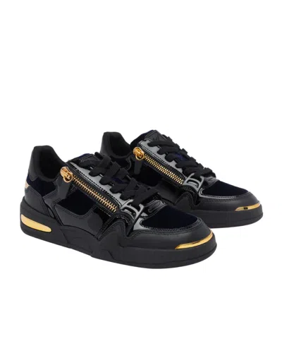 Giuseppe Zanotti Round-toe Low-top Casual Shoes In Black